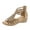 Khaki, variant on Sandals for Women 2025 Caged Wedge Sandals Rhinestone Peep Toe Zipper Gladiator Sandals