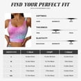 thumbnail image 5 of Uemuo Fun Rainbow Pattern Women's Sports Bra - High Impact Support, Breathable, and Comfortable Athletic Bra for Running, Yoga, and Workouts, 5 of 9