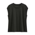 thumbnail image 3 of WRFWUL Womens 2 Pack Cap Sleeve Tank Tops with Built in Bra Casual Crew Neck T-Shirts Summer Basic Padded Yoga Athletic Shelf Bra Tops, 3 of 5
