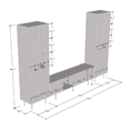 thumbnail image 3 of Cristal 03TV-BK-BK Entertainment Center, 3 of 3