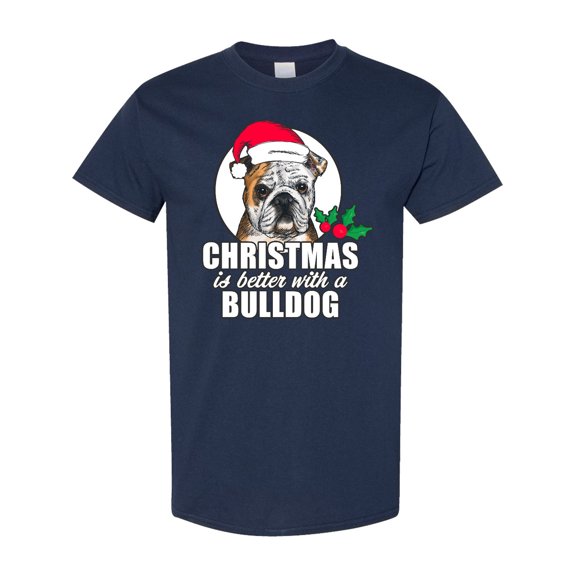 Inktastic Christmas is Better with a Bulldog T-Shirt