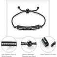 thumbnail image 2 of Adjustable Cremation Bracelet for Ashes Stainless Steel Urn Bangles for Ashes Memorial Keepsake Cremation Memorial Urn Bracelet With Free Fill Kit, 2 of 7