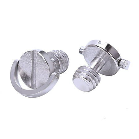

Shaft D-ring Screw 3/8 inch-16 Thread Camera Tripod Quick Release Fixing Screw Adapter (Pack of 2)