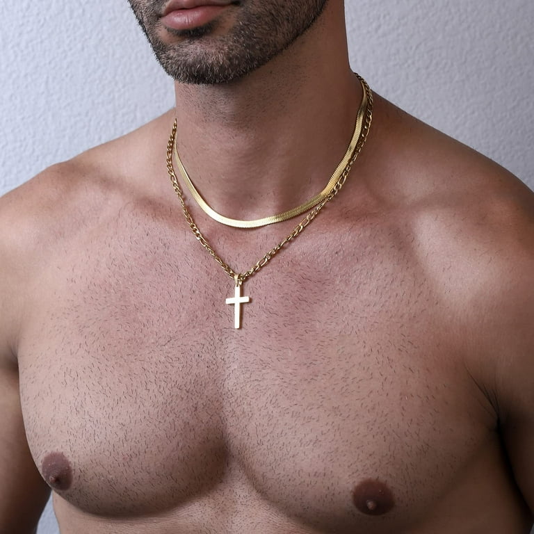 Mens layered chain outlet