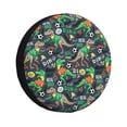 thumbnail image 1 of Balery Dinosaur Plays Soccer Cubiertas para Neumáticos - Protector Resistente para Neumáticos de Camioneta, SUV, Remolque, Camper y RV-14 inch, 1 of 6