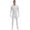 White, variant on Haitryli Men's One Piece Unitard with Full Finger Glovers Stand Collar Full Body Suits Costume White 190