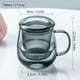 thumbnail image 2 of Taza de té DOPUDO de vidrio con infusor y tapa, 520 ml, borosilicato transparente, 2 of 8