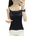 thumbnail image 3 of All-matching Lace for Tops for Women Fashion Spaghetti Strap Camis Crop Tops Casual Sleeveless T-shirt Sport Vest T, 3 of 9