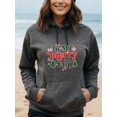thumbnail image 3 of Festive Christmas Hoodie for Men Women, Holiday Pullover Hooded Sweatshirt, Cozy Cotton Poly Blend, Festive Winter Outfit, 3 of 5