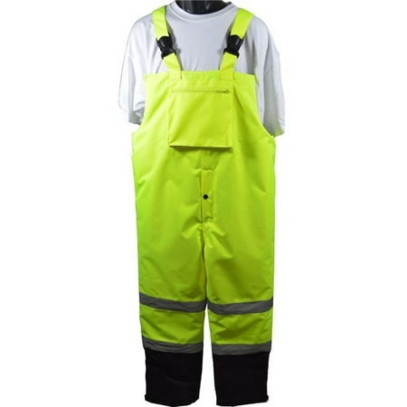 - Petra Roc LQBBIP-CE-M ANSI-ISEA 107-2015 Class E Waterproof Quilted Thermal Bib Rain Pants, Medium