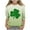 White 3, variant on BLVB Boy Girl St Patricks Day T-Shirts Toddler Shamrock Clover Green 3/4 Sleeve Crewneck Tee Tops for Kids 3-13 Years