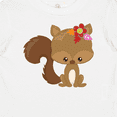 thumbnail image 4 of Inktastic Cute Squirrel, Squirrel With Flowers, Fluffy Tail Boys or Girls Baby T-Shirt, 4 of 5