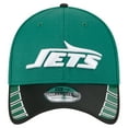thumbnail image 2 of Men's New Era Green New York Jets Visor Hit 39THIRTY Flex Hat, 2 of 5