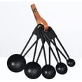 thumbnail image 4 of 5 cucharas medidoras de acero inoxidable, cucharas medidoras negras Cuchara medidora de cucharada negra, 4 of 4