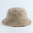thumbnail image 6 of CoCopeaunts Denim Bucket Hat for Women Street Travel Work Wild Wear Men Fisherman Hats Lightweight Collapsible Cotton Basin Hat, 6 of 8