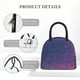 thumbnail image 4 of Balery Violet Glitter Bolsa de Almuerzo para Mujeres, Caja de Almuerzo, Bolsa de Almuerzo Pequeña Impermeable, Tote de Almuerzo Reutilizable con Gran Capacidad, 4 of 6