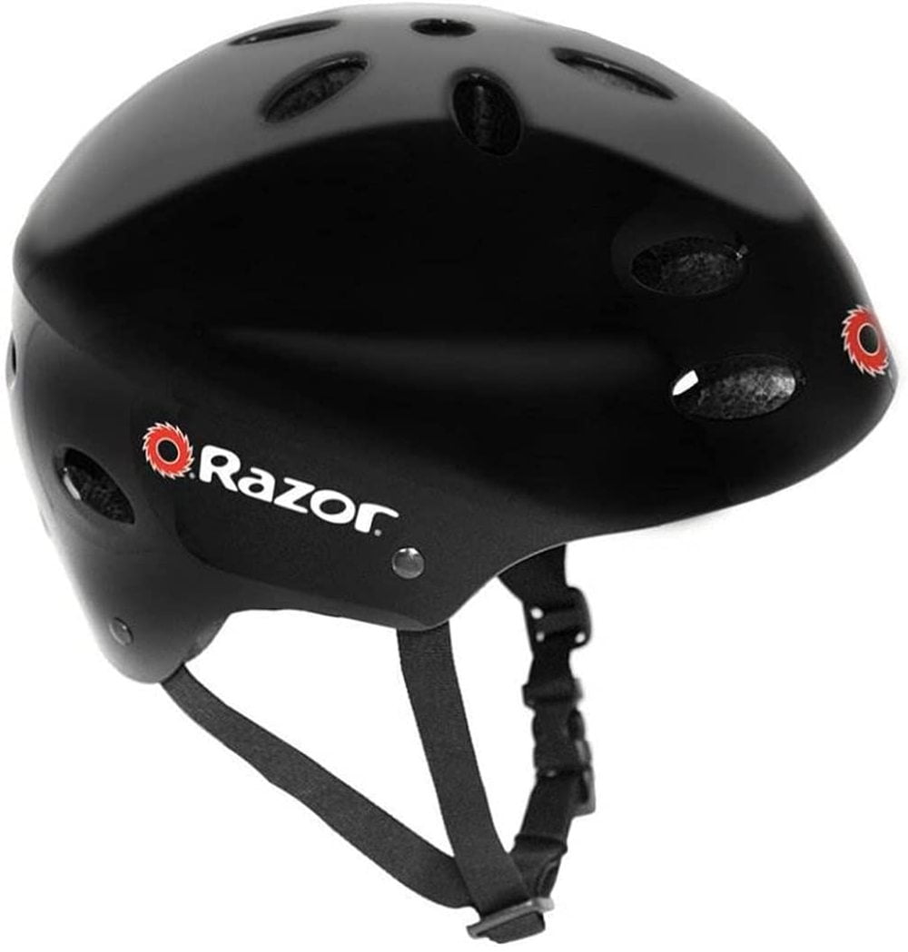 Razor Youth Full Face Riding Sport Scooter Helmet Glossy Black 97775 for sale online 