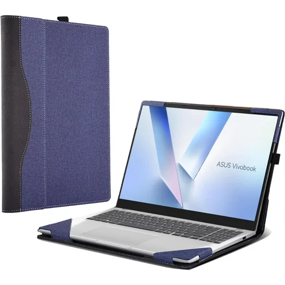 Laptop Cover Case for ASUS Vivobook 16 (M1607 / X1607) and S16 (M3607 /S3607) Sleeve,PU Leather Protective Shell Detachable Notebook PC Bag Accessories