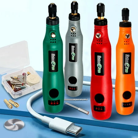 

USB Mini Cordless Drill Rotary Tools Kit Wireless Drill 3 Speed Electric Carving Pen for Jewelry Polishing Carving Dremel Tools