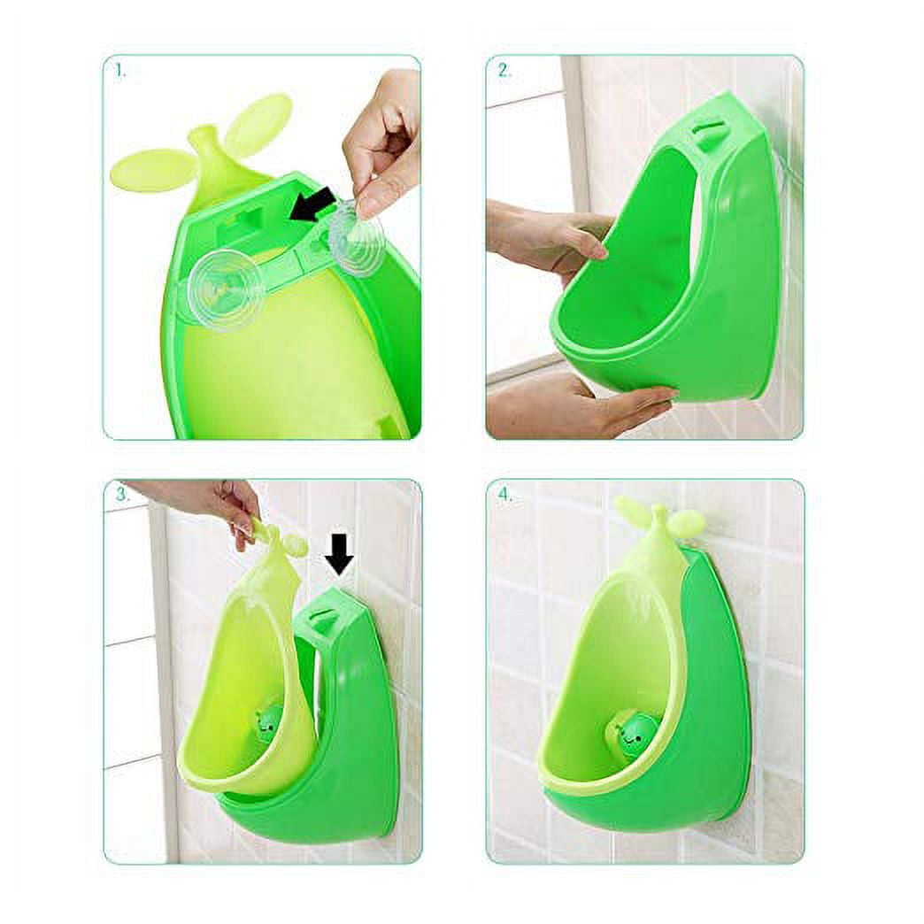 NEX Boys Green Potty-Training Urinal Aiming Target Practice Pea Design