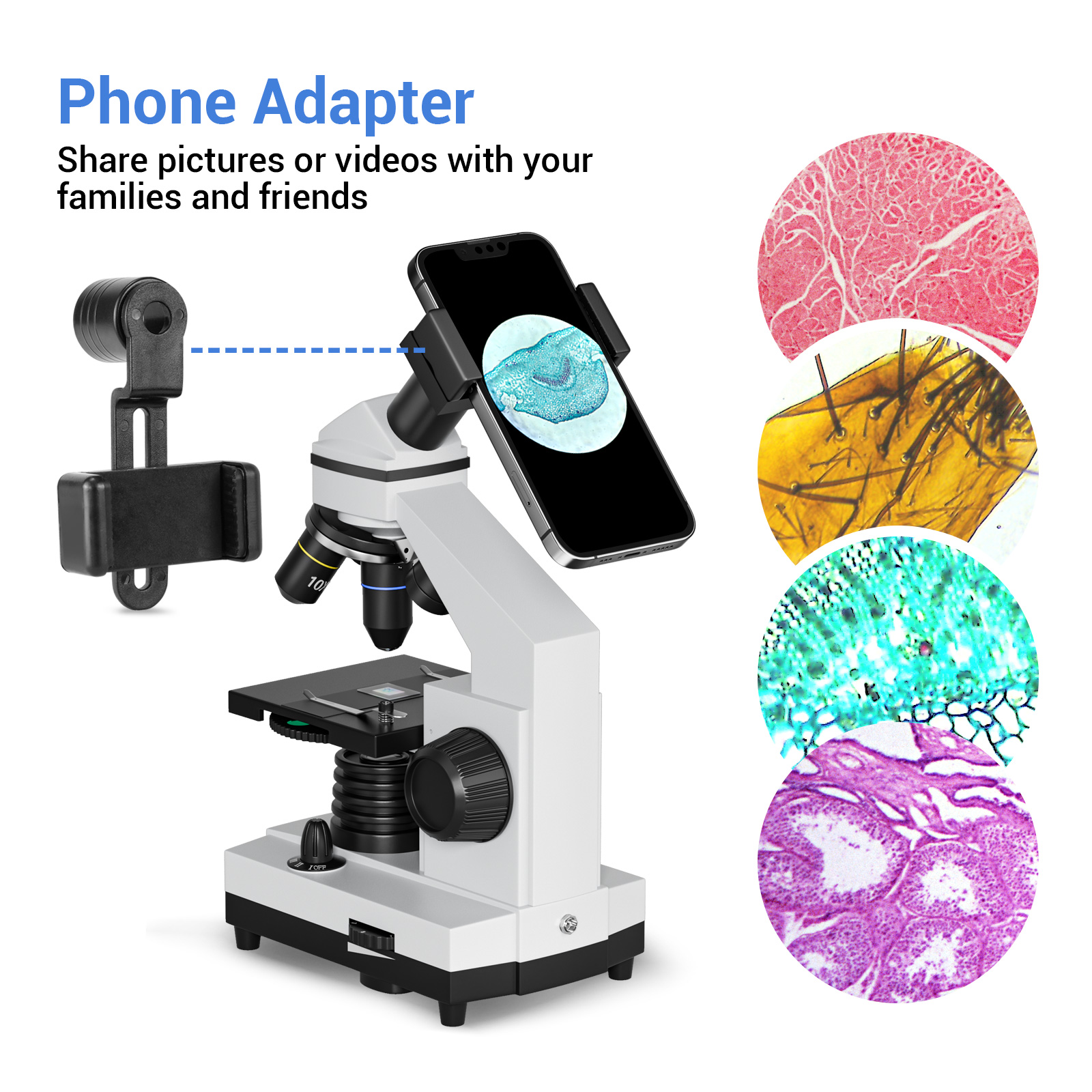 LAKWAR Compound Microscope Kit 40X-2000X Magnification photo 5