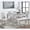 Beige+Silver Gray + 6 Piece Wooden Dining Table Set with Bench and 4 Chairs + Fabric, variant on Luckynote 6 Piece Wooden Dining Table Set, Wooden Dining Table with 4 Upholstered Chairs and Bench for 6 People, Rectangular Dining Table Set with Crystal Decoration for Kitchen, Dining Room, Silver
