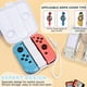 thumbnail image 3 of Estuche portátil para guardar Joycons para Nintendo Switch/OLED, diseño con gancho para gatos, caja protectora de transporte con ranuras para tarjetas de juego y cordón - para mandos de juego, 3 of 5