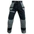 thumbnail image 5 of Notus Men's Work Safety Pants Cordura Knee Reinforced Casual Tactical Trousers Utility Tools Holster Pockets S1 Black 32-34, 5 of 6
