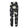 thumbnail image 4 of Mitankcoo Women's Elastic Waist Print Pants - Relaxed Fit with Pockets - Casual Comfort Long Trousers, 4 of 5