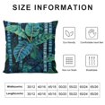 thumbnail image 5 of Acheng Palm Leaves with Lush Branches and Leaves Tropical Jungle Palm Leaves Plush Pillowcase White, 5 of 5