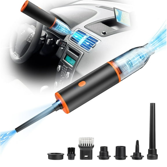 Cordless Car Vacuum Cleaner 3-in-1 Air Duster, 12000Pa Powerful Mini Handheld Vacuum, 7200mAh Rechargeable Lightweight Portable Cleaning Tool for Car, Home, Office, Pet Hair Cleaning