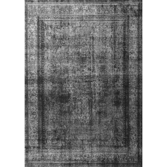 Ahgly Company Indoor Rectangle Persian Gray Traditional Area Rugs, 3' x 5'