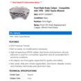 thumbnail image 2 of Front Right Brake Caliper - Compatible with 1996 - 2002 Toyota 4Runner 1997 1998 1999 2000 2001, 2 of 2