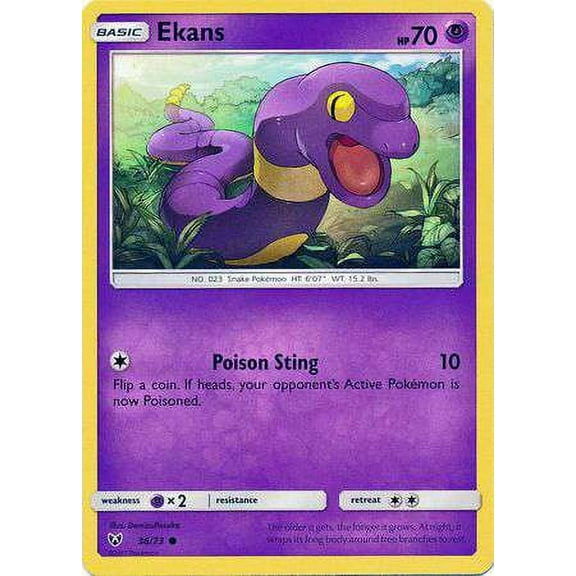 Pokemon Shining Legends Common Ekans #36