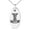Silver, variant on Stainless Steel Thor's Hammer Mjolnir Celtic Viking Rune Engraved Small Oval Charm Pendant Necklace