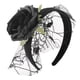 thumbnail image 3 of Diadema de rosas artificiales de gasa para niñas, exquisita banda para el pelo, accesorios de disfraz para fiesta de disfraces de Halloween, 3 of 5