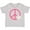 AC-Heather Grey, variant on Inktastic Peace Sign Cute Daisy Flowers Girls Baby T-Shirt