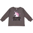 thumbnail image 3 of Inktastic My Oma Loves Me Girl Unicorn Girls Long Sleeve Toddler T-Shirt, 3 of 5