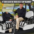 thumbnail image 5 of Whosucclay 4 Pockets Towel Seat Cover for All-Season Use Winter, Breathable Durable Golfcart Cushion Cover, Patriotic Eagle Print, 5 of 7