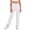 03 White, variant on Girls School Uniform Pants Classic Khaki Straight Leg Flat Front Stretch Twill Trousers Chino Slacks Kids Black