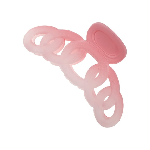 Unique Bargains 1 Pc Chain Frosted Hair Clips Hairdo Clip for Home Gradient Pink