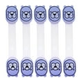 thumbnail image 2 of 5 Pcs Verrous de Porte Tiroir Armoire Enfants Bébé Enfants Verrous de Placard Bleu, 2 of 8
