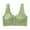 Green, variant on Women's Wireless Front Closure Bra - Plus Size Lace Push Up for Elderly, Comfort Full Figure No Underwire Support, Breathable Seamless Bralette for Seniors