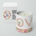 thumbnail image 4 of Bichon Frise Style 2 Love 10 oz Decorative Soy Candle, 4 of 4