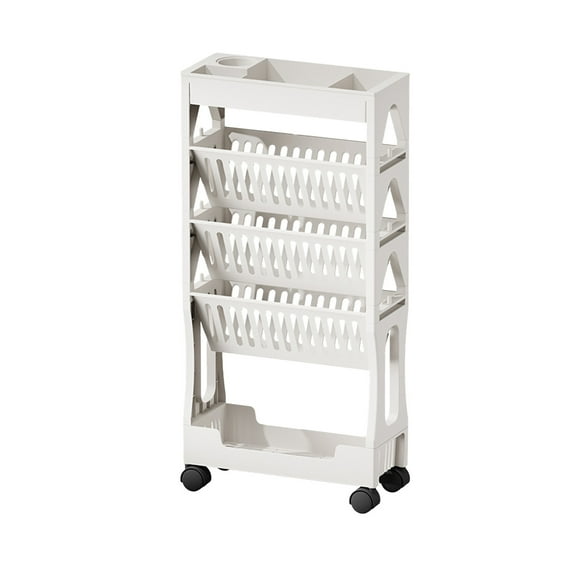 Desk with Storage Mobile Classroom Desk Book Storage Rack Trolley Multi-Layer Stationery Storage Rack Booksracks for Storage
