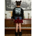 thumbnail image 5 of Disney Minnie Mouse French Terry Oversized Matching Family Sweatshirt Little Kid to Big Kid, 5 of 5