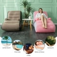 thumbnail image 6 of IFCOW Inflatable Deck Chair with Air Pump, Foldable Lounge Chair for Bedroom and Living Room, Indoor Sofa Lounge with Handrails,Pink, 6 of 6