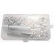 thumbnail image 2 of 100Pcs Punch Grommets And Tarpaulin Awning Tent Tarp Repair Kit Hole Eyelet New, 2 of 5