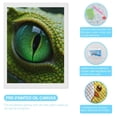 thumbnail image 3 of Diamond Art Kits for Adults - Green Reptile Eye Closeup Scale 5d Diamond Painting for Adults, Diamond Art for Adults Beginners, Frameless Diamond Painting Kits for Adults for Home Wall Decor, 3 of 7