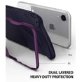 thumbnail image 2 of Ringke Wave Case Compatible with iPhone XR, Dual Layer Heavy Duty 3D Textured Protection Design Cover - Metallic Purple, 2 of 3